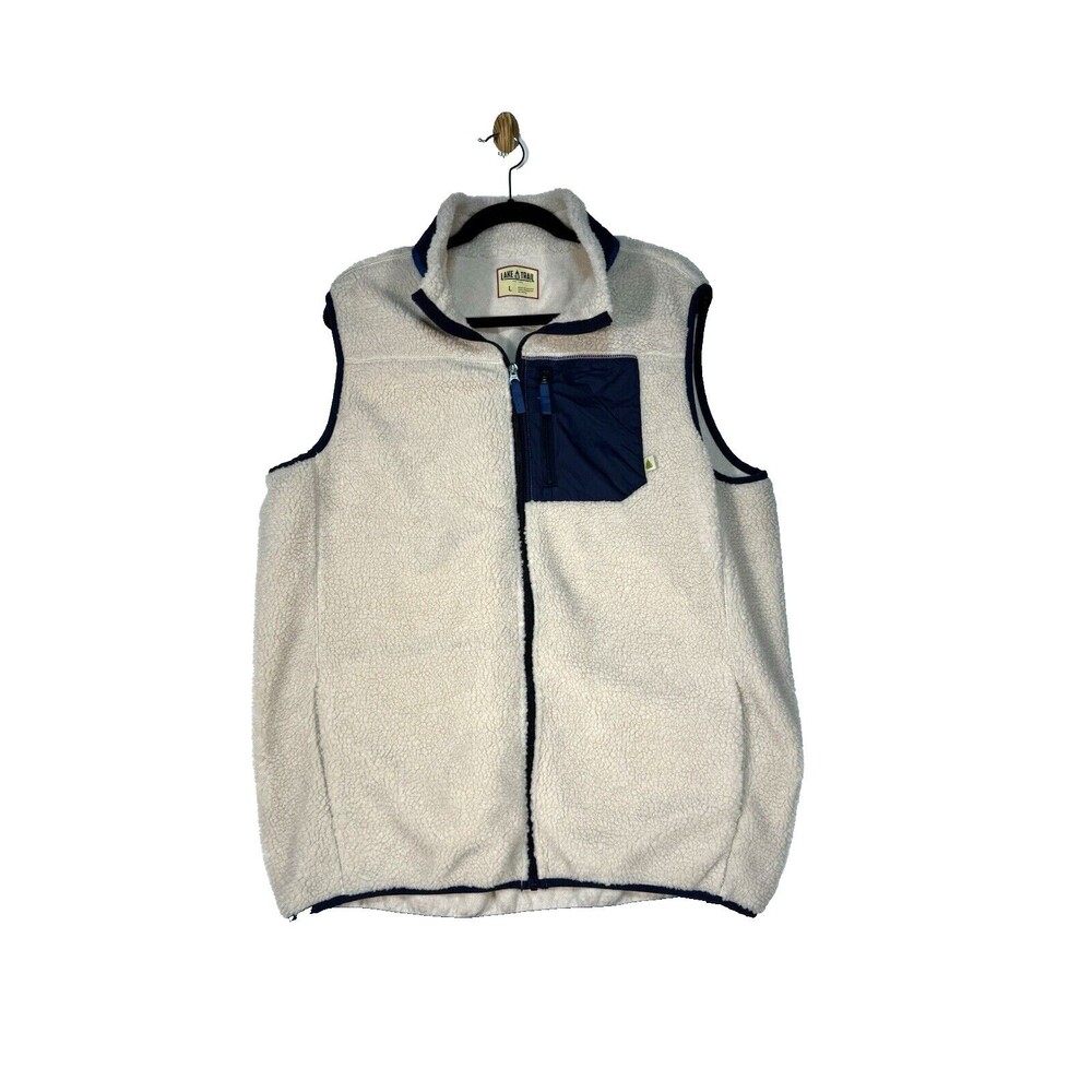 Sherpa Winter Vest Thermal Fast Dri Lake & Trail Men's Size L Outdoors Western